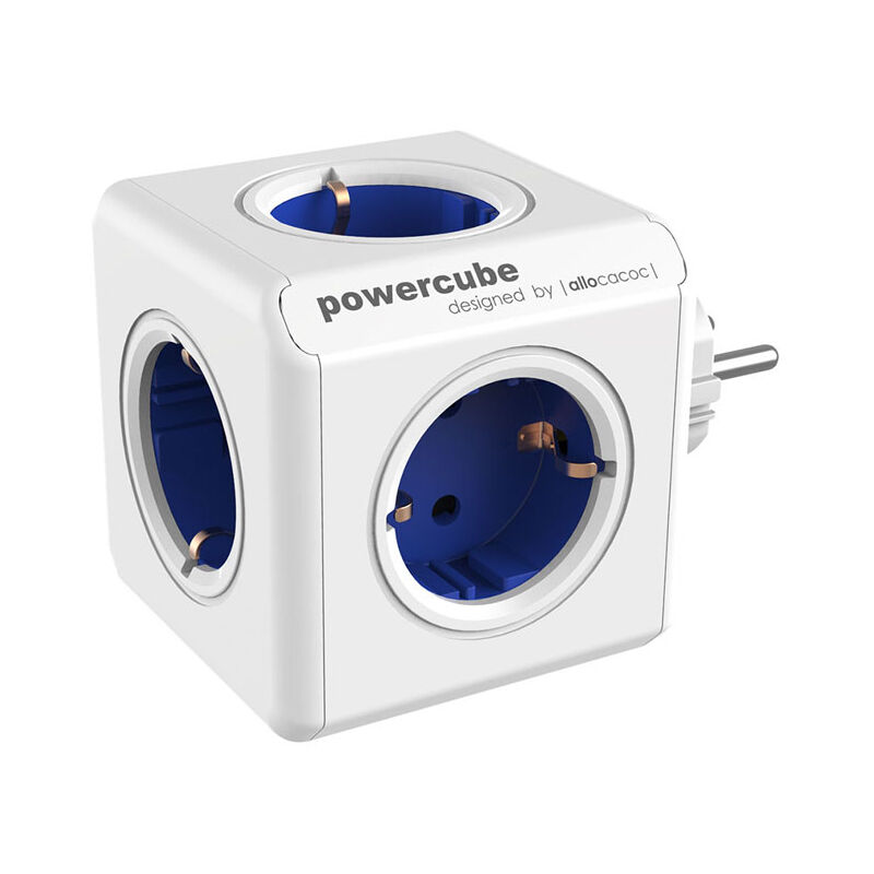 Bloc cube prises allocacoc 100-250 v 13-16a blanc
