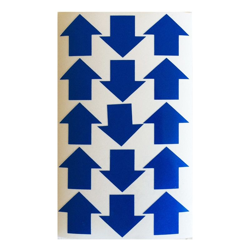 Image of Frecce adesive realizzate con materiale rifrangente scotchlite classe 3 Colore - Blu