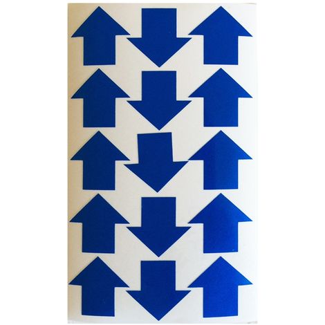 Frecce adesive realizzate con materiale rifrangente scotchlite classe 3 Colore - Blu