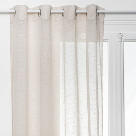 Fred Beige voile estampado 140x240cm - Atmosphera créateur d'intérieur