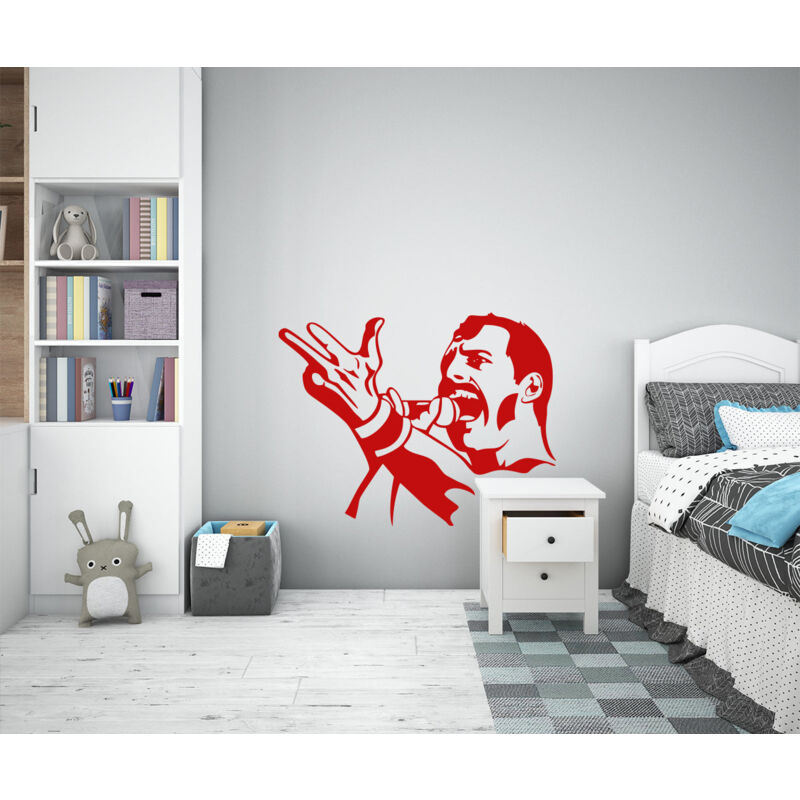 Image of Freddy - Adesivo murale wall sticker in vinile 55x65 cm - Colore: Rosso