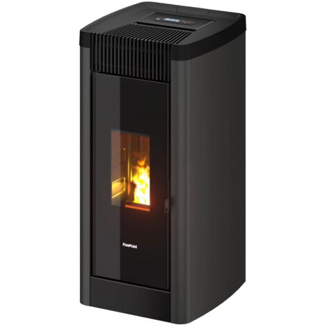 Freepoint – Poêle à granulés étanche 8,5 kW – Installation Bi-Flux – Efficacité énergétique A+ – Autonomie 28h – Sortie fumées Ø 80mm