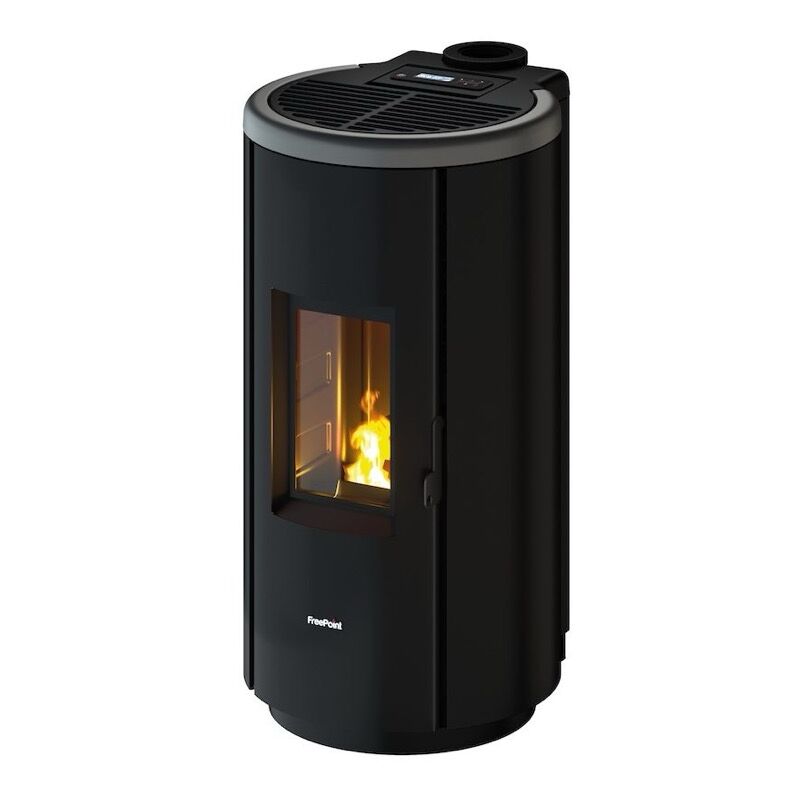 Poêle à granulés étanche Chrome 5 Titanium - 5 kW - Freepoint