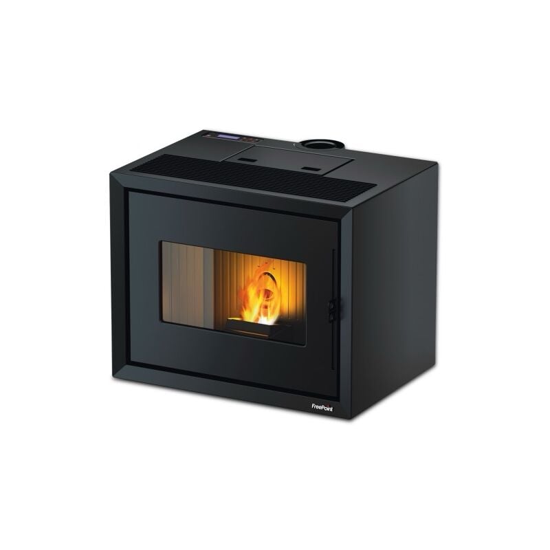 Poêle à granulés étanche Modo 9 Noir - 9 kW - Freepoint