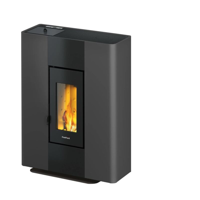 Freepoint - Poêle à granulés étanche Roxy Stand Anthracite - 7 kW