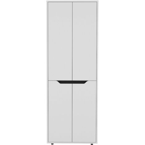 Freestanding armadio verticale autoportante con ripiani