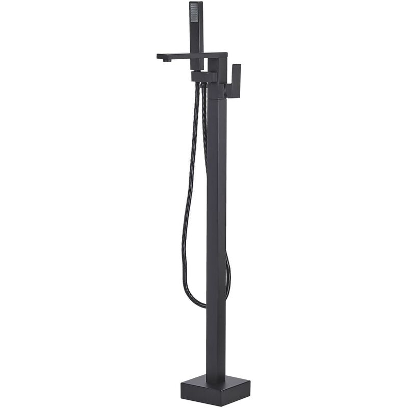 Modern Freestanding Bath Mixer Tap Shower Bathroom Black Della