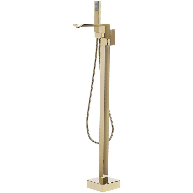 Modern Freestanding Bath Mixer Tap Shower Bathroom Gold Della