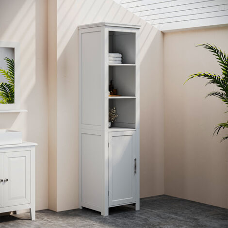 Freestanding Bathroom Tall Cabinet with Door