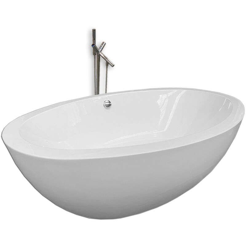 Freestanding bathtub modern design bath tub Tiffany+faucet 190 x 120 cm new