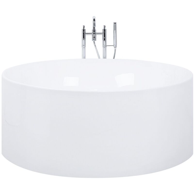 Modern Round Freestanding Luxurious Bathtub Acrylic White Ibiza