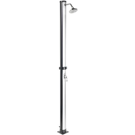BELIANI Freestanding Outdoor Solar Shower ELQUI Silver