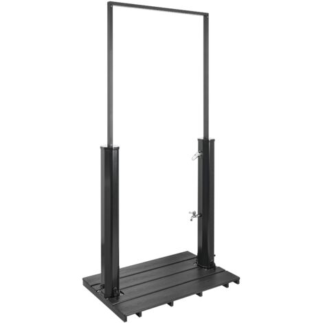 Freestanding Outdoor Solar Shower MARACAIBO Black