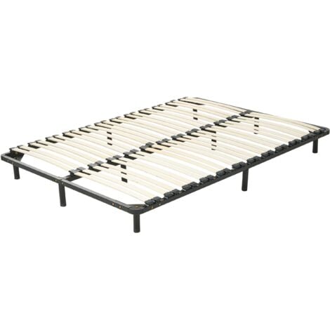 BELIANI Freestanding Slatted Bed Base COMBOURG 140 x 200 cm (EU Double)