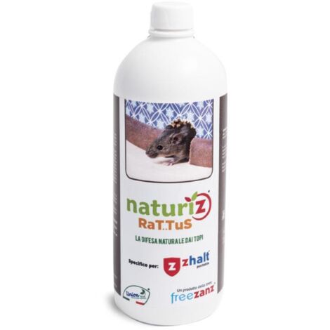 Freezanz Naturiz Rattus 1 Lt, Disabituante Repellente per Roditori, Topi, Ratti