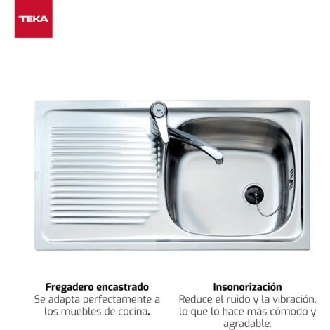 Fregadero 44x88 Teka e/50 1c 1e rev