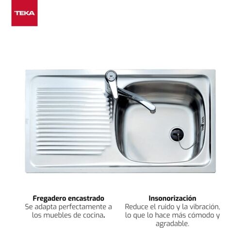 Fregadero 44x88 Teka e/50 1c 1e rev
