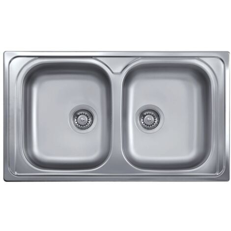 Fregadero 86x50 2 senos SAXT322A