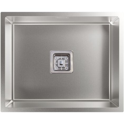 Fregadero Bajo encimera Acero inoxidable Rectangular 1 Senos CATA