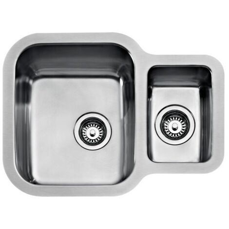 Fregadero Bajo encimera Acero inoxidable Rectangular 2 Senos TEKA