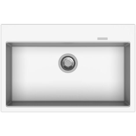Fregadero blanco 78x51 cm