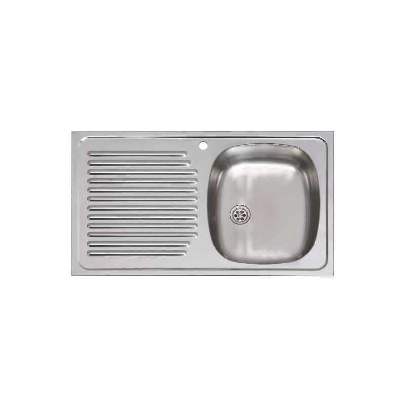 

Fregadero Cocina Cuadrado 80X51Cm 1 Seno 1Escurridor Inox - Practic