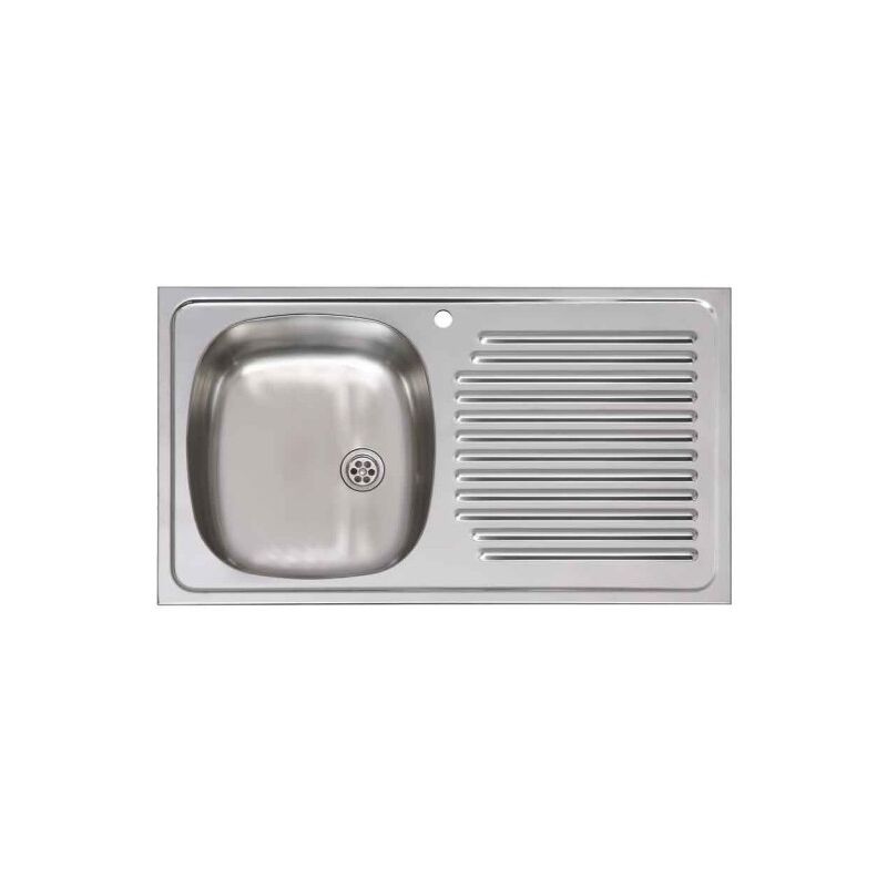 Fregadero Cocina Cuadrado 80X51Cm 1 Seno 1Escurridor Inox Practic - 97656