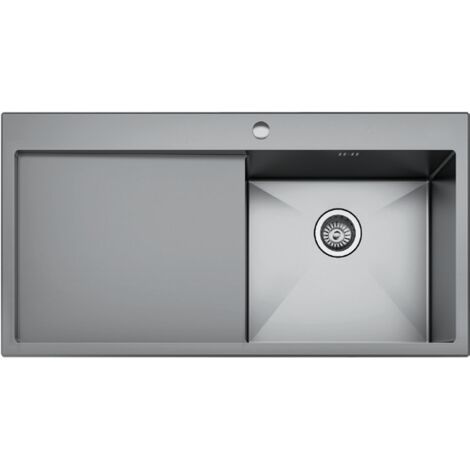 Fregadero con escurridor a la izquierda Italia 100 cm(largo) 51 cm(ancho) 20 cm(alto)