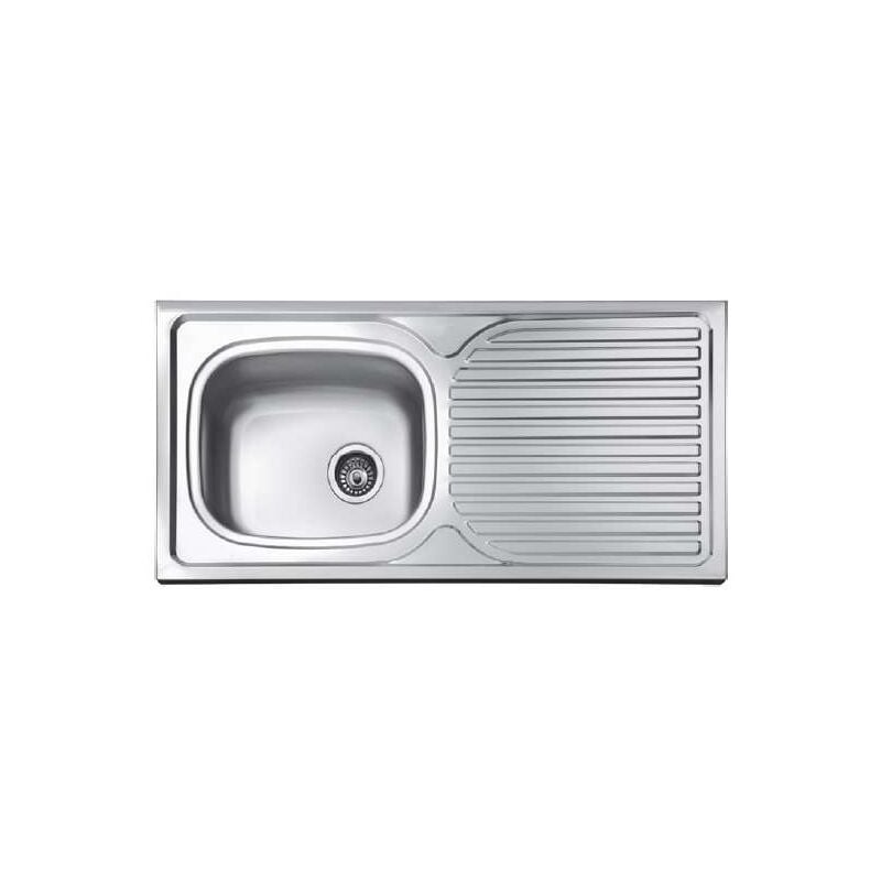 

Fregadero con escurridor con/sin orificio grifo Aruba 100 cm(ancho)50 cm(largo) Opción Con orificio para grifo escurridor a la izqd.