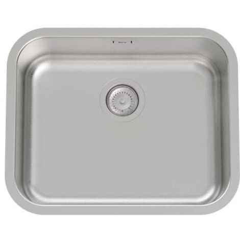 Fregadero de 1 cubeta de acero inoxidable PORTO - ROCA Medidas: 550x450x180 mm