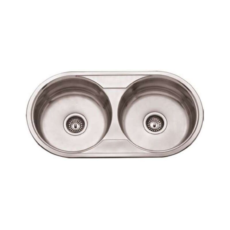 

Fregadero de 2 senos en inox con/sin orificio grifo de8445 16 cm(alto)84 cm(ancho)44 cm(largo) Opción Con orificio para grifo