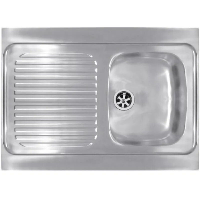 

Fregadero de acero inoxidable 1 cubeta 1 escurridor 900x600