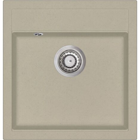 Fregadero de cocina 49 x 51 cm seno granito beige 020002341