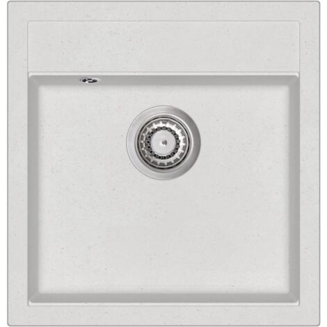 Fregadero de cocina de granito seno blanco 020002342
