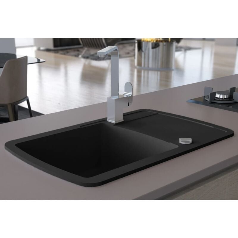 

Fregadero de cocina de un seno de granito