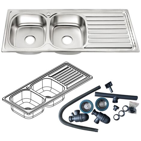 fregadero doble cocina