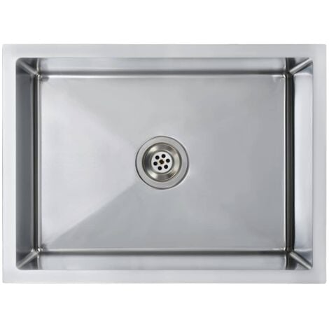Fregadero de cocina hecho a mano acero inoxidable vidaXL
