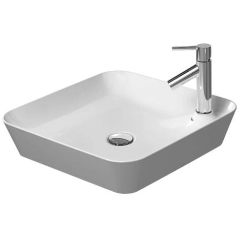Fregadero de encimera Duravit Cape Cod, 460 x 460 mm, con isla de