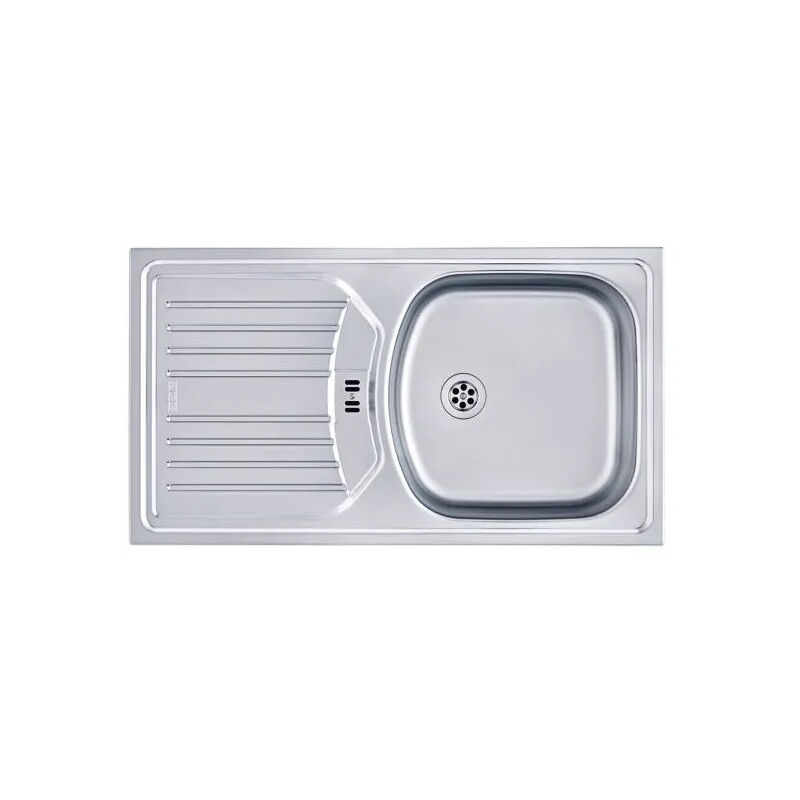 

Fregadero de acero inoxidable DEKOR EUROSTAR 1 cuba, 1 escurridor, ELT NOVA 614