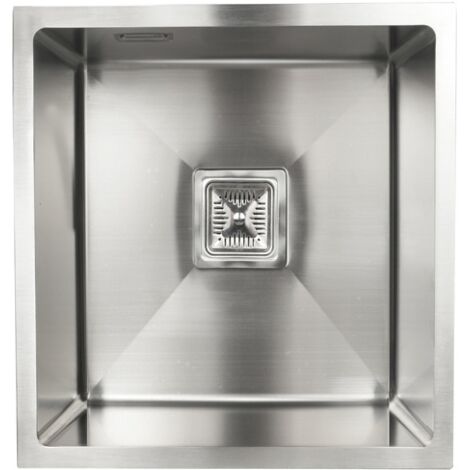 Fregadero de un seno en inox Francia, 20 cm(alto) 44 cm(ancho) 44 cm(largo)