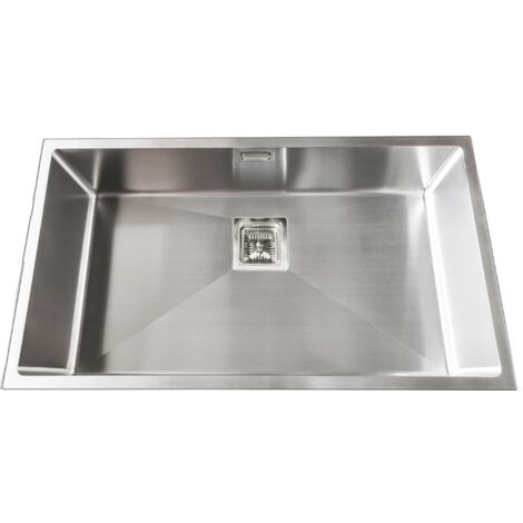 Fregadero de un seno en inox Israel, 77,6 cm(ancho)43,6 cm(largo)