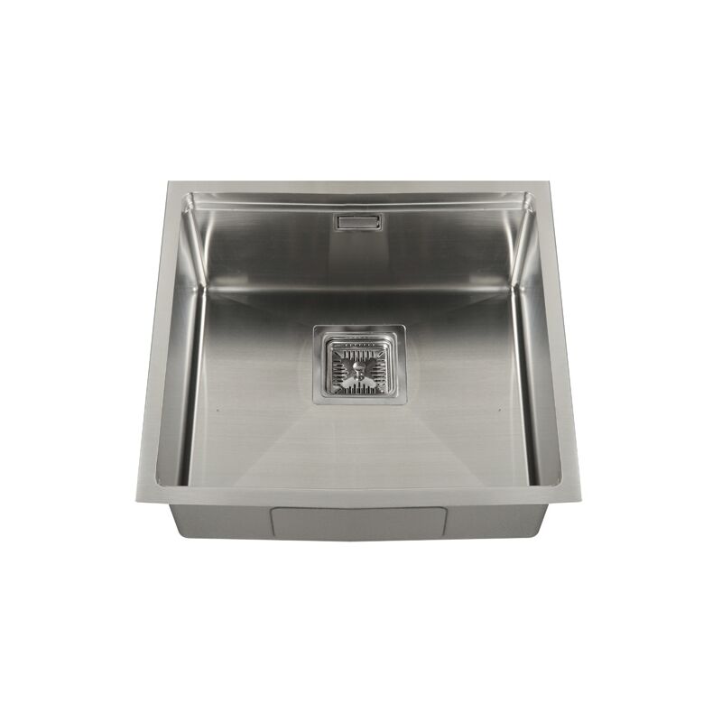 

Fregadero de un seno en inox Kenia 21,5 cm(alto) 44 cm(ancho) 44 cm(largo) Opción sin bandeja