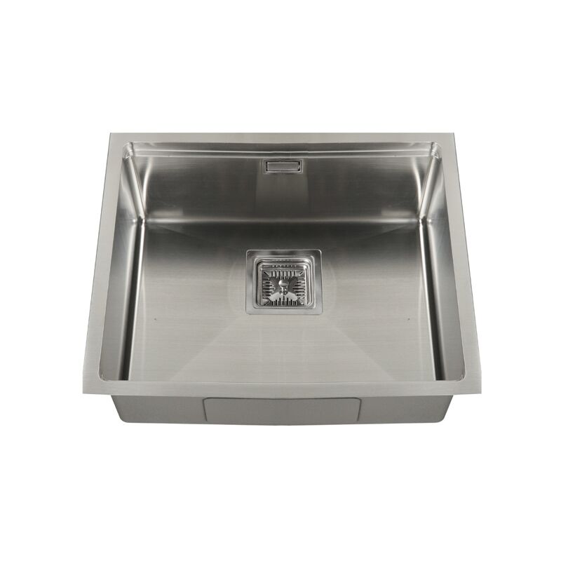 

Fregadero de un seno en inox Libia 54 cm(ancho) 44 cm(largo) Opción con bandeja