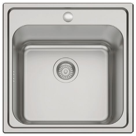 Fregadero de un seno en inox Ucrania 20 cm(alto)50 cm(ancho)50 cm(largo)