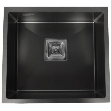 Fregadero de un seno en negro Grecia 20 cm(alto) 44 cm(ancho) 49 cm(largo)