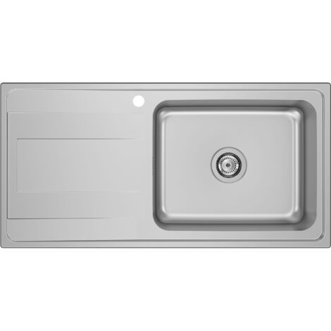 Fregadero de una cubeta BUDAPEST - ROCA Medidas: 860x500x180 mm - Posición cubeta: Derecha
