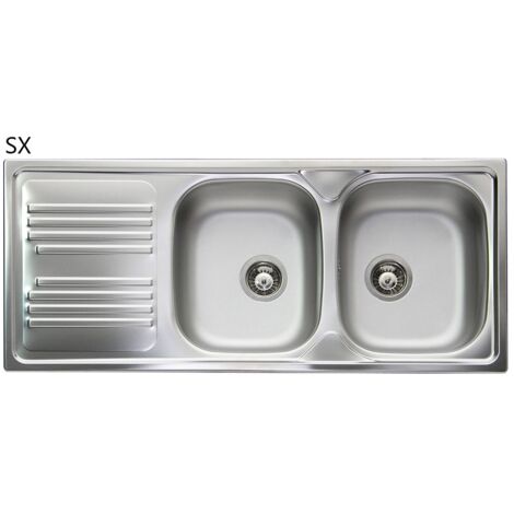 Fregadero Empotrable De Acero Inoxidable De 2 Senos