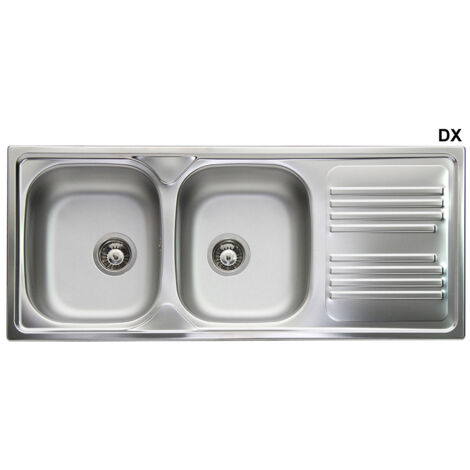 Fregadero Empotrable De Acero Inoxidable De 2 Senos