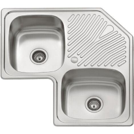 Fregadero en esquina con orificio para grifo Uruguay 19 cm(alto)83 cm(ancho)83 cm(largo)