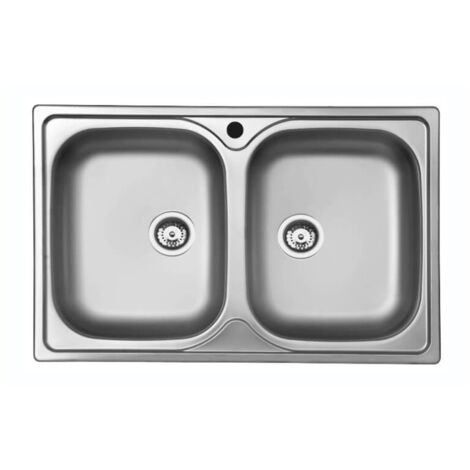 Fregadero encastrable 2 senos 79x50 Classic 170